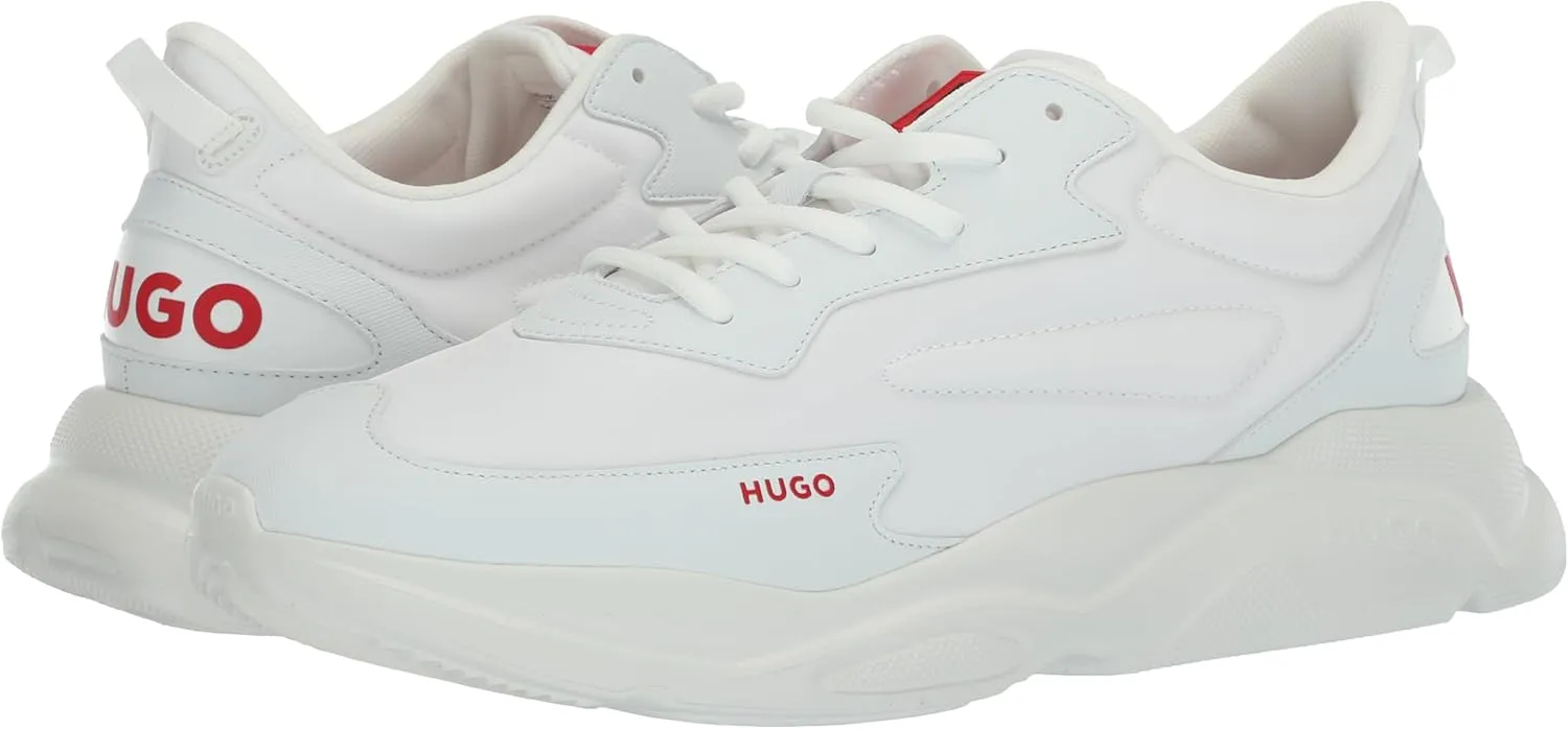 HUGO Men's Running Style Sneakers with Thick Rubber Sole