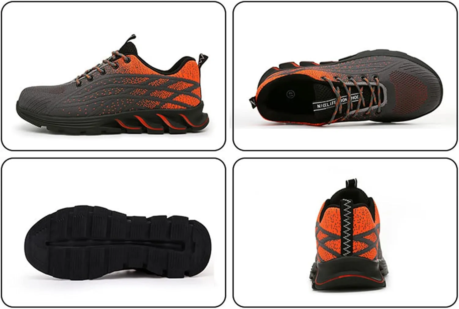 Indestructible Shoes for Women,for Industrial & Construction Site, Drivers, Factories, Kitchens, Gas Stations,