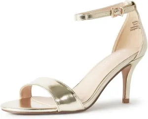 J. Adams Dove Ankle Strap Womens Stiletto For Women Sexy - Open Toe Strappy Heels, Wedding Shoes For Bride, Summer Heels and Bridal Shoes