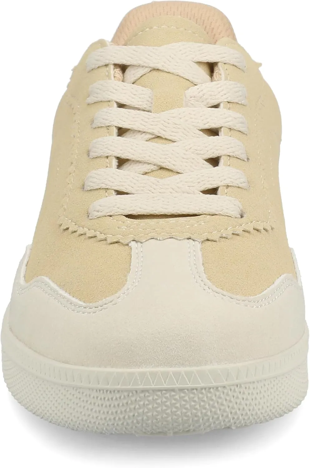 Journee Womens Cushioned footbeds Lummie Casual Sneaker Walking Shoe Round Toe Faux Leather lace up