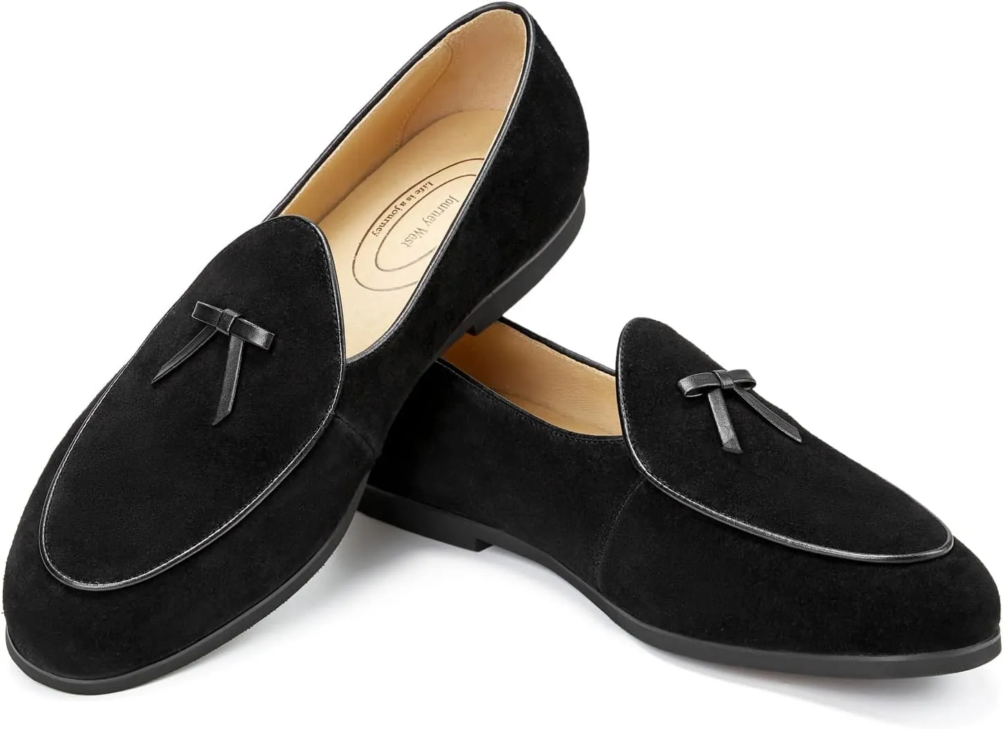 Journey West Men's Vintage Loafers for Men Belgian Loafers Slip-on Loafer Penny Loafer Casual Loafers
