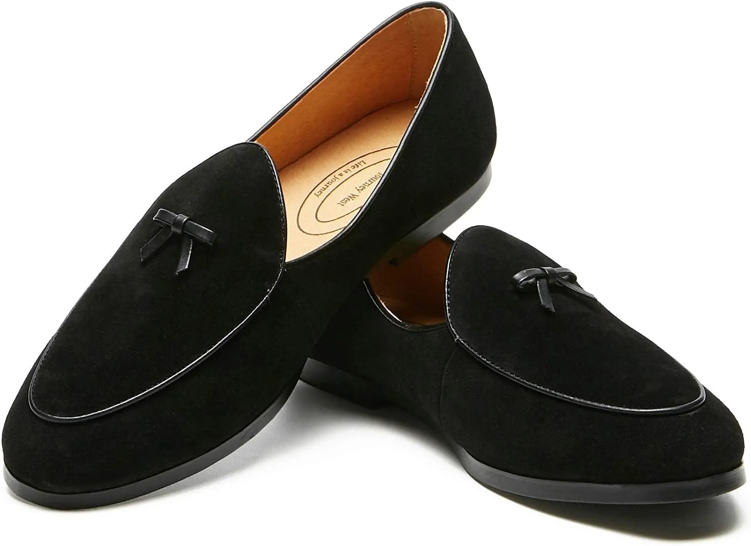 Journey West Men's Vintage Loafers for Men Belgian Loafers Slip-on Loafer Penny Loafer Casual Loafers