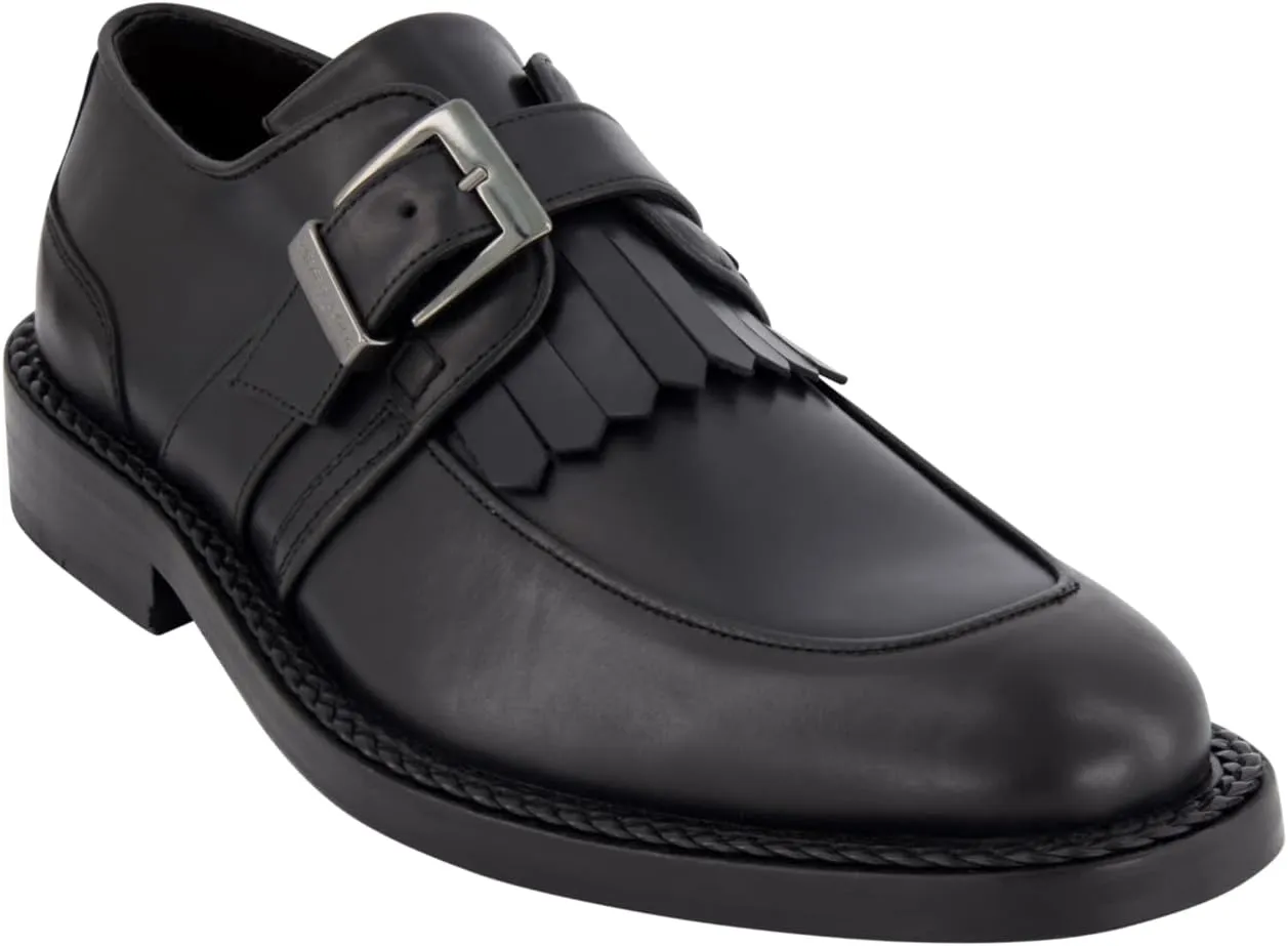 Karl Lagerfeld Paris Men's Single Monk Fringe Moctoe Sneaker