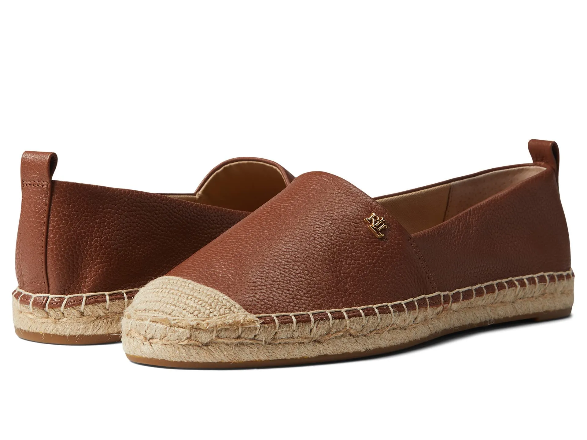 Lauren Ralph Lauren Cameryn Espadrille Deep Saddle Tan 7 B (M)