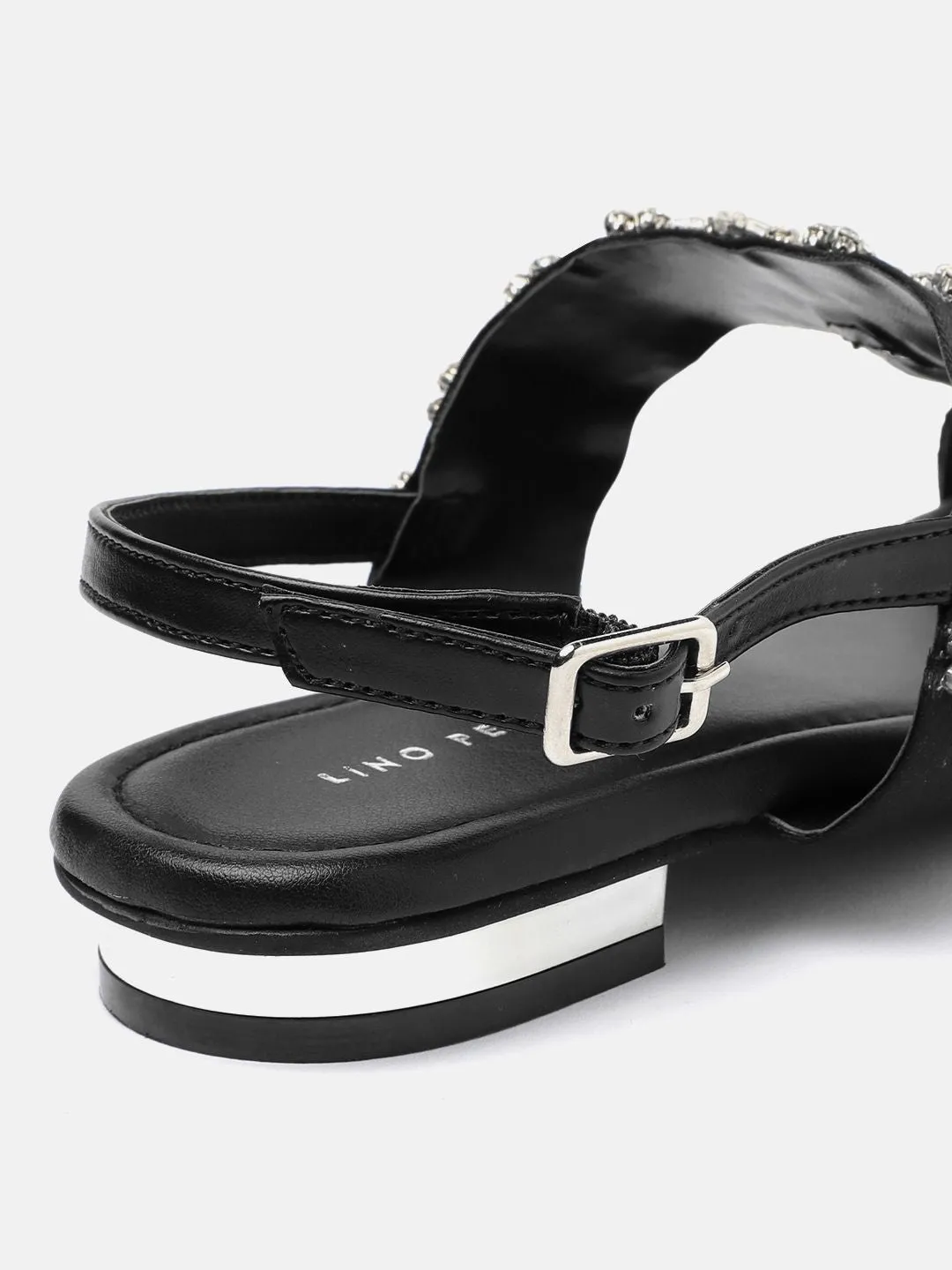 Lino Perros Women Embellished T-Strap Flats