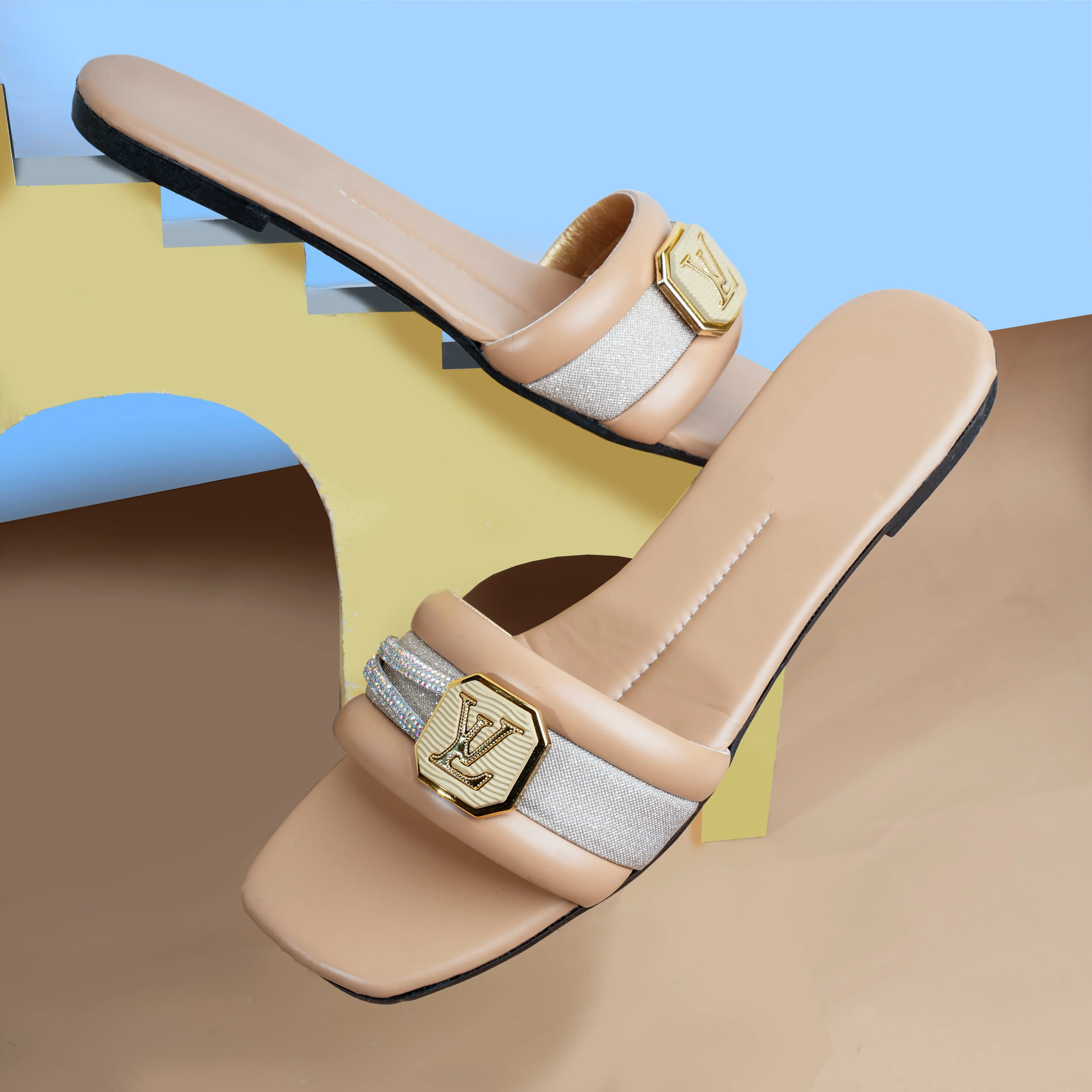 LV Luxe Shine Flat - Beige