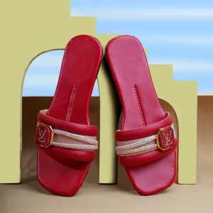 LV Luxe Shine Flat - Red