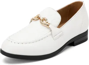 Meijiana Boys' Formal Dress Slip-On Loafers - Tuxedo Shoe for Baby Dress Shoes