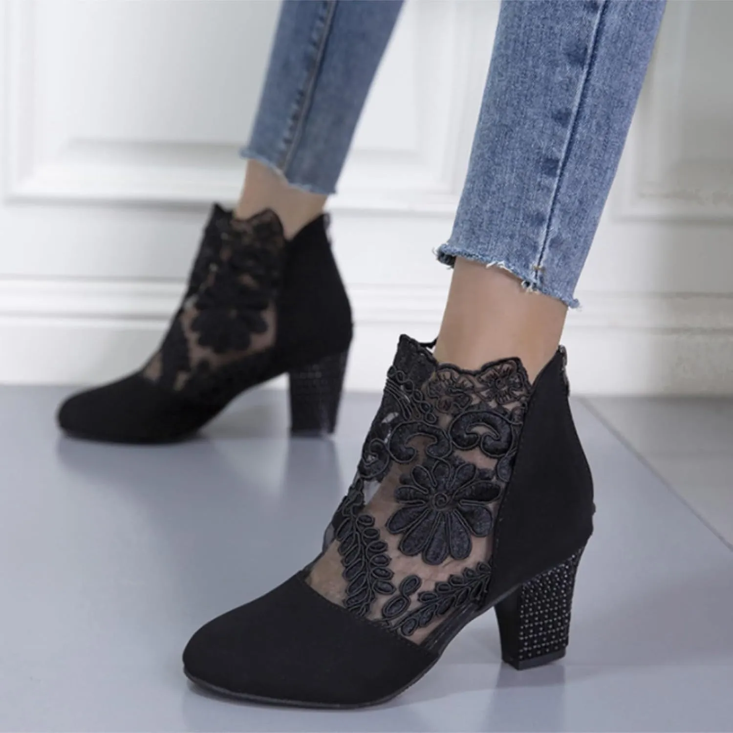 Men Ankle Boots Ankle Booties for Women Low Heel Extra Wide Width Women's Ankle Boots Boots for Women Dressy Ankle Boots for Women No Heel Wide Width Womens Lace Up Booties And Ankle Boots