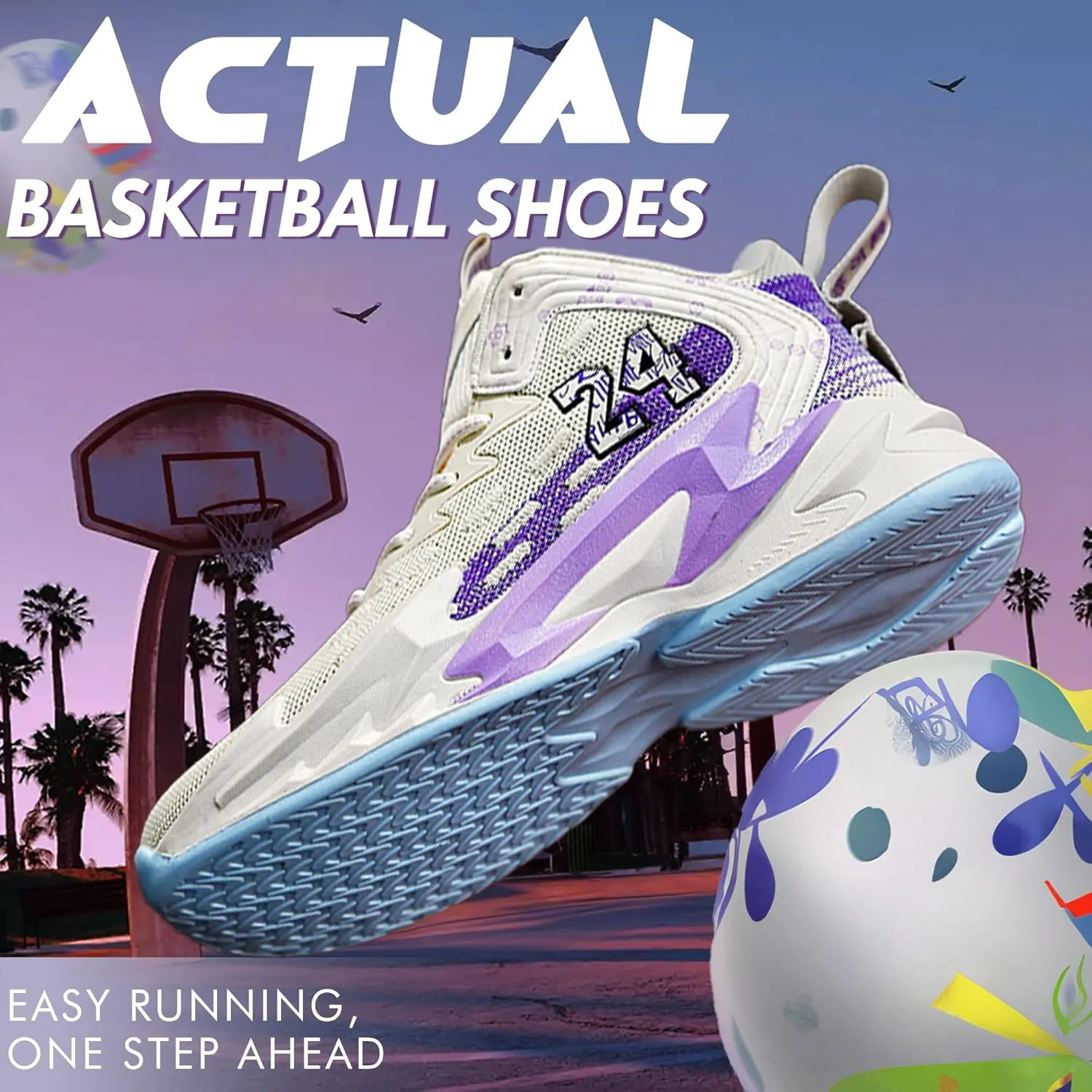 Men Basketball Shose Breathable Men Non Slip Outdoor Fashion Sneakers