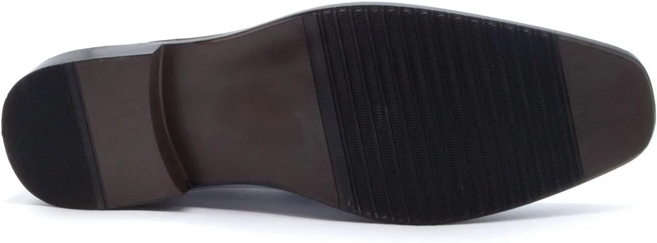 Men's 31334 Classic Square Toe Slip On Moccasin Style Loafers Dress Shoes