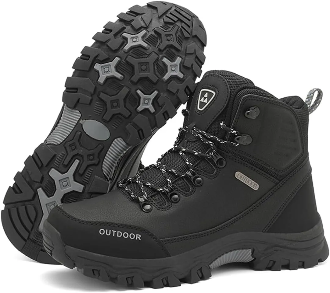 Men's Breathable Hiking Shoes Lightweight Waterproof Outdoor Boots for Trekking, Backpacking & Work Wear