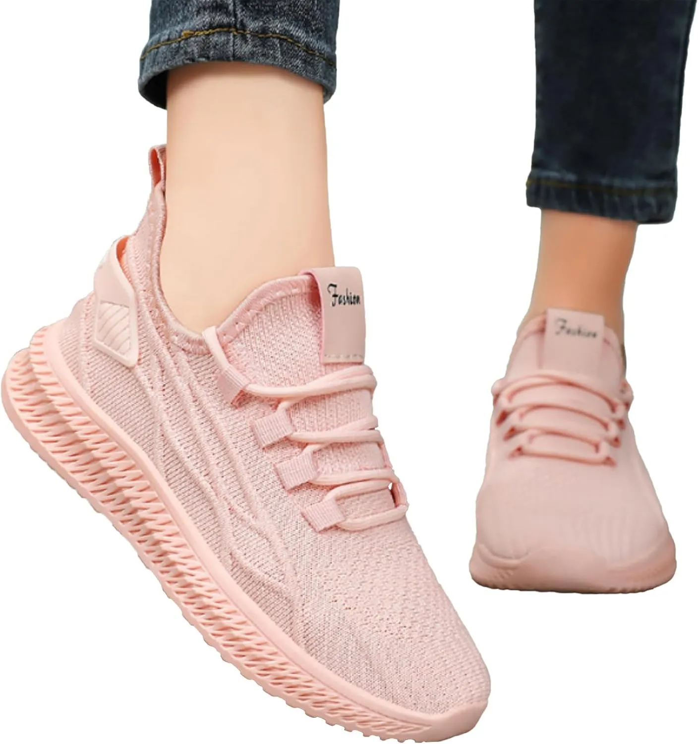 Men's Casual Dress Oxfords Shoes Breathable Knit Womens Tennis Shoes Flat Feet Ladies Casual Shoes Chunky Sneakers Waterproof Tennis Shoe Cross Trainer Shoe