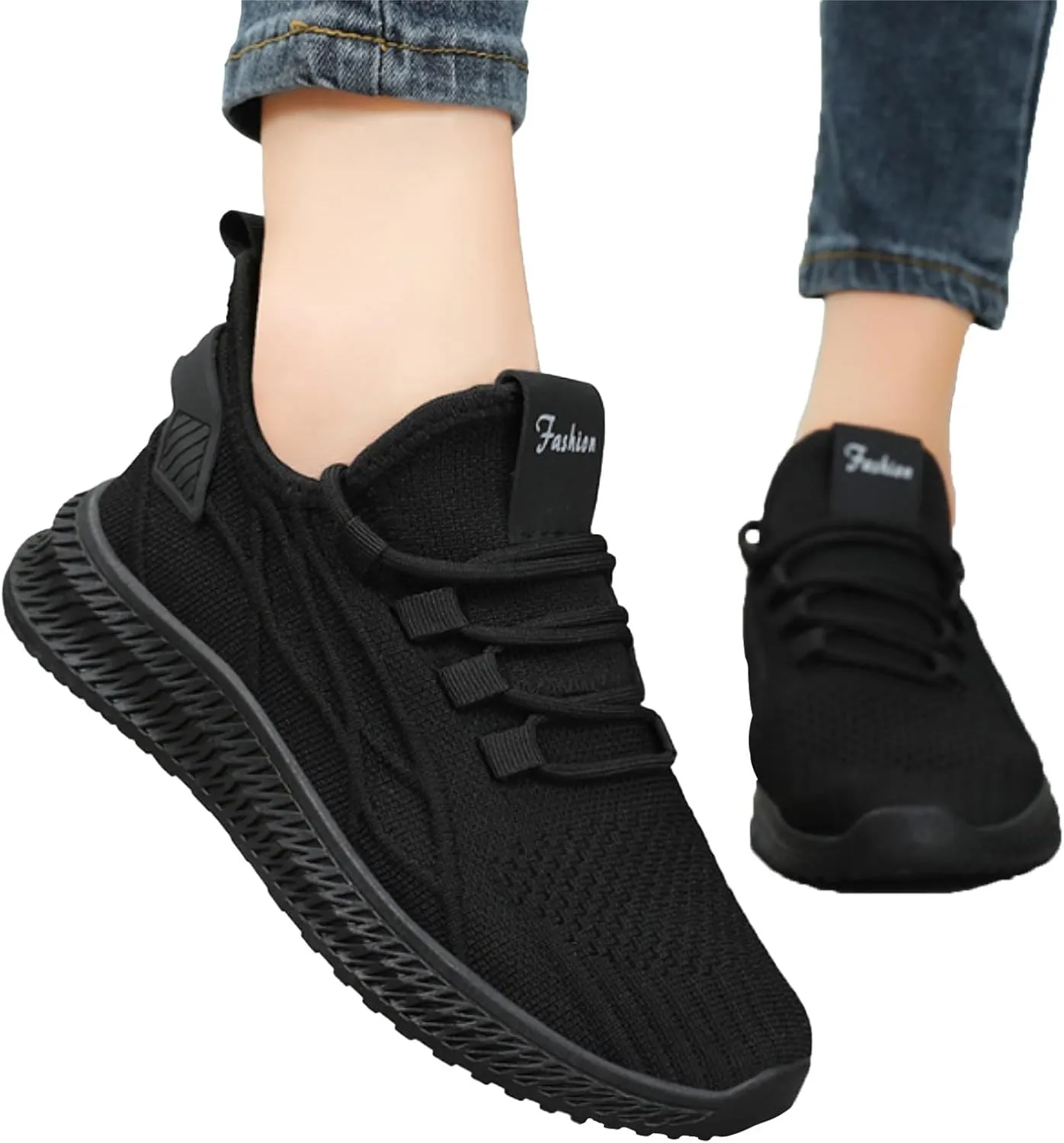 Men's Casual Dress Oxfords Shoes Breathable Knit Womens Tennis Shoes Flat Feet Ladies Casual Shoes Chunky Sneakers Waterproof Tennis Shoe Cross Trainer Shoe