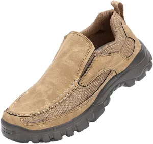 Men's Casual Slip-On Platform Loafers Comfortable Round Toe with Arch Support Lightweight Anti-Slip Lug Sole Fashion Sneakers Suitable for Walking, Working, Driving, Etc.