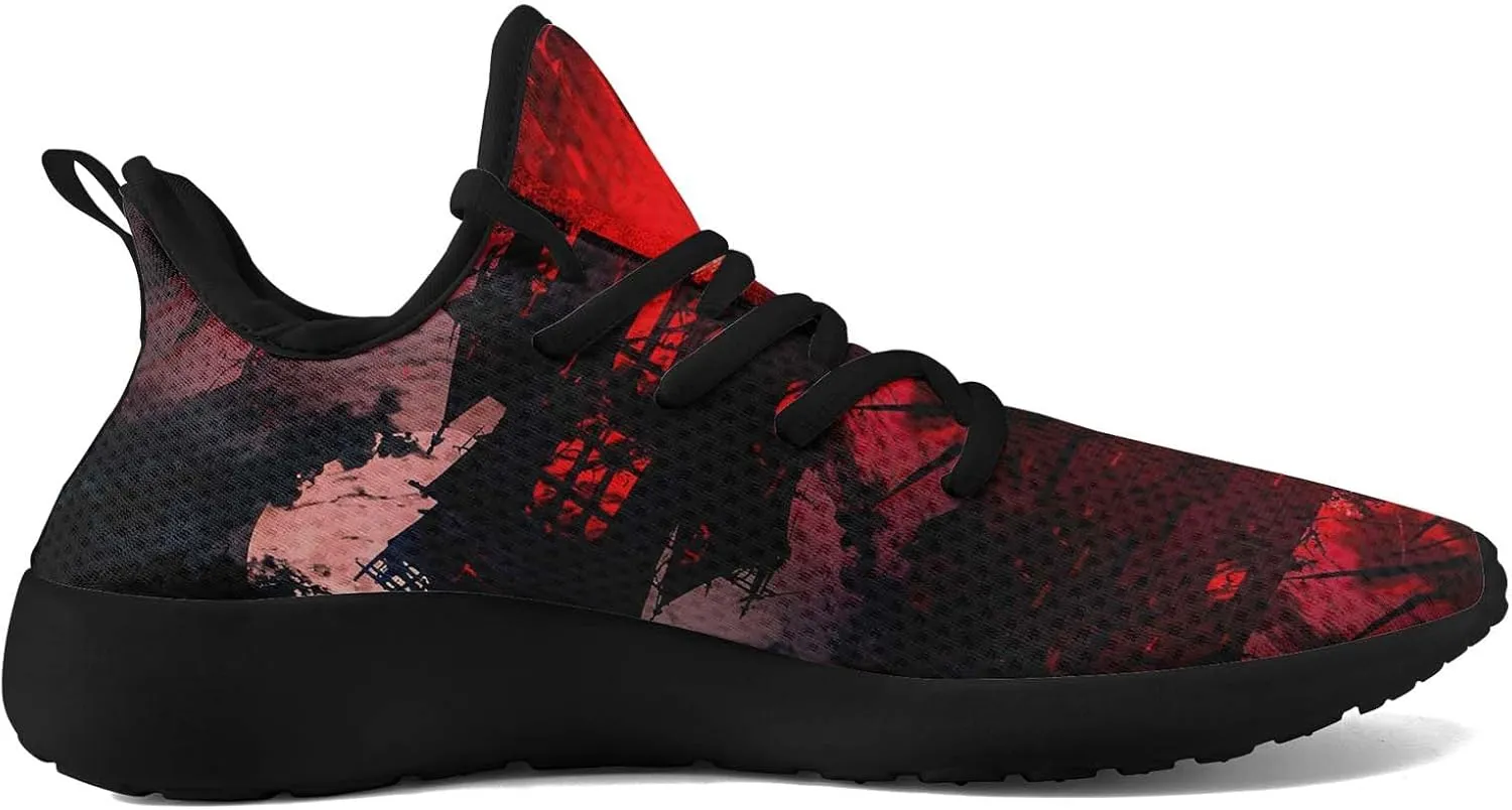 Men's Dragon Sneakers – Lightweight Running Shoes Punk Rock Streetwear Sneaker Breathable Athletic Gym Casual Walking Shoes