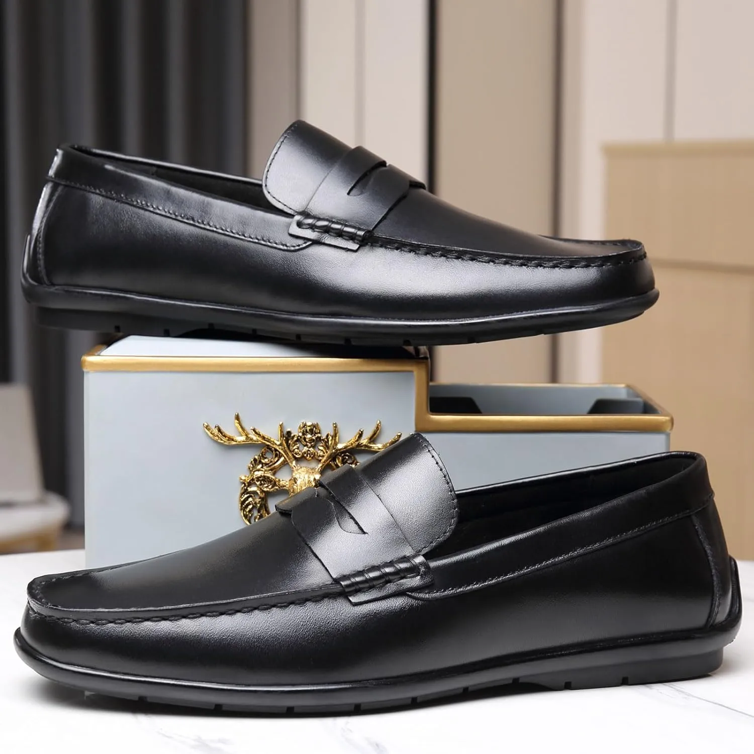 Mens Driving Loafers Penny Loafers for Men Dress Loafers Soft Lightweight