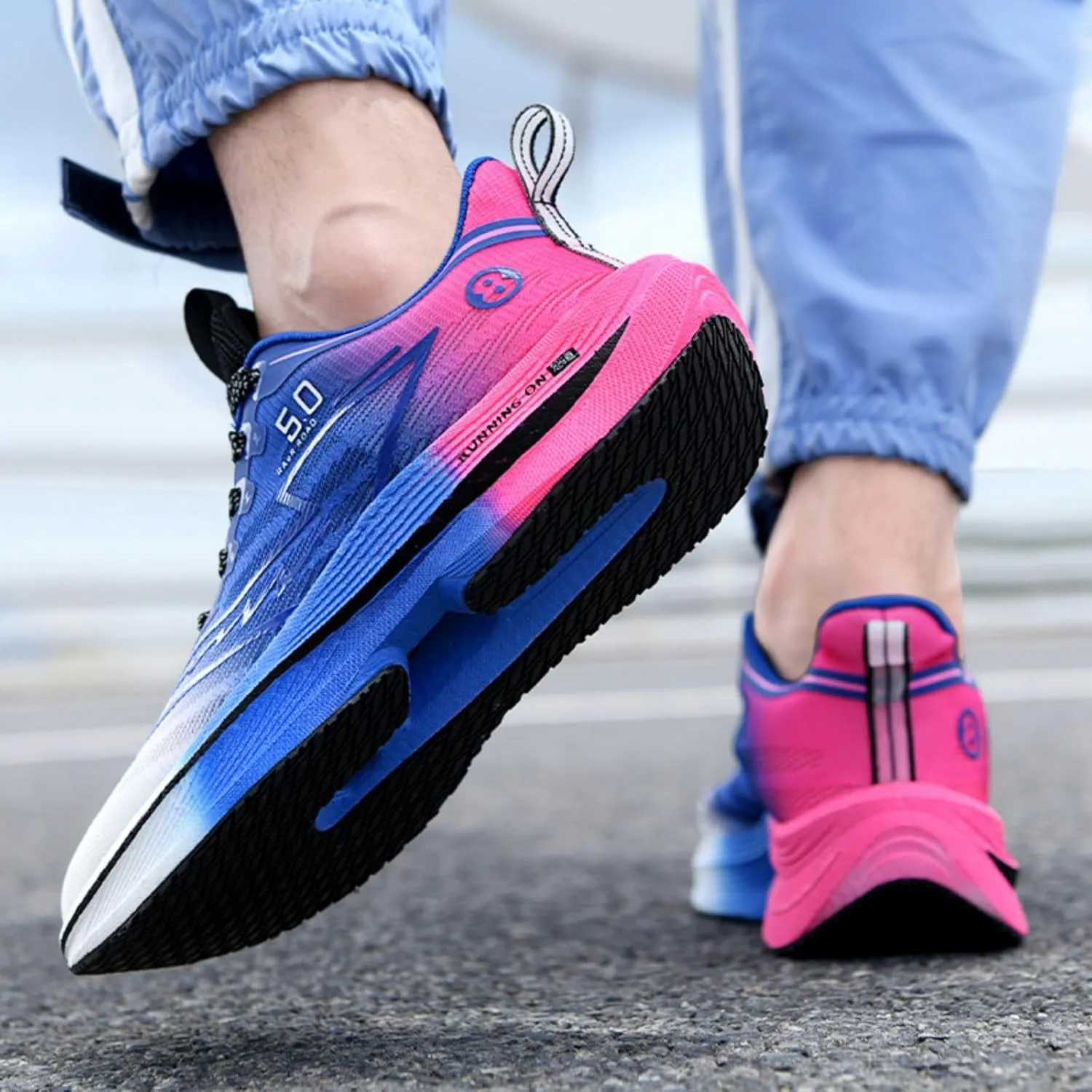 Mens Fashion Breathable Mesh Lace-Up Platform Sneakers Casual Low Top Non-Slip Chunky Outdoor Sports Shoes for Gym Sports Tennis Jogging