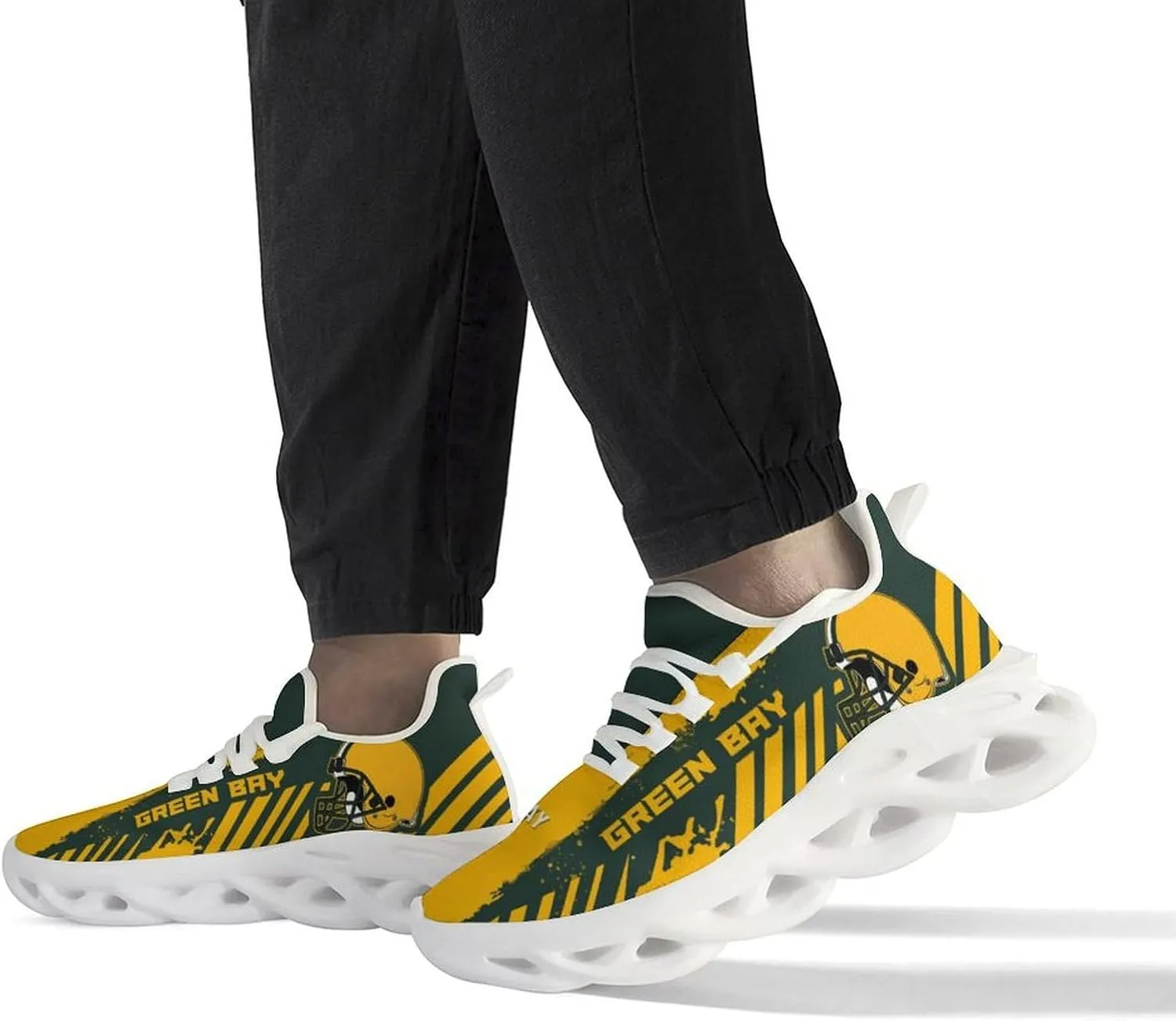 Men's Football Flex Control Sneakers Casual Breathable Fans Gifts Sports Workout Athletic Gym Slip-on Shoes for Men Women