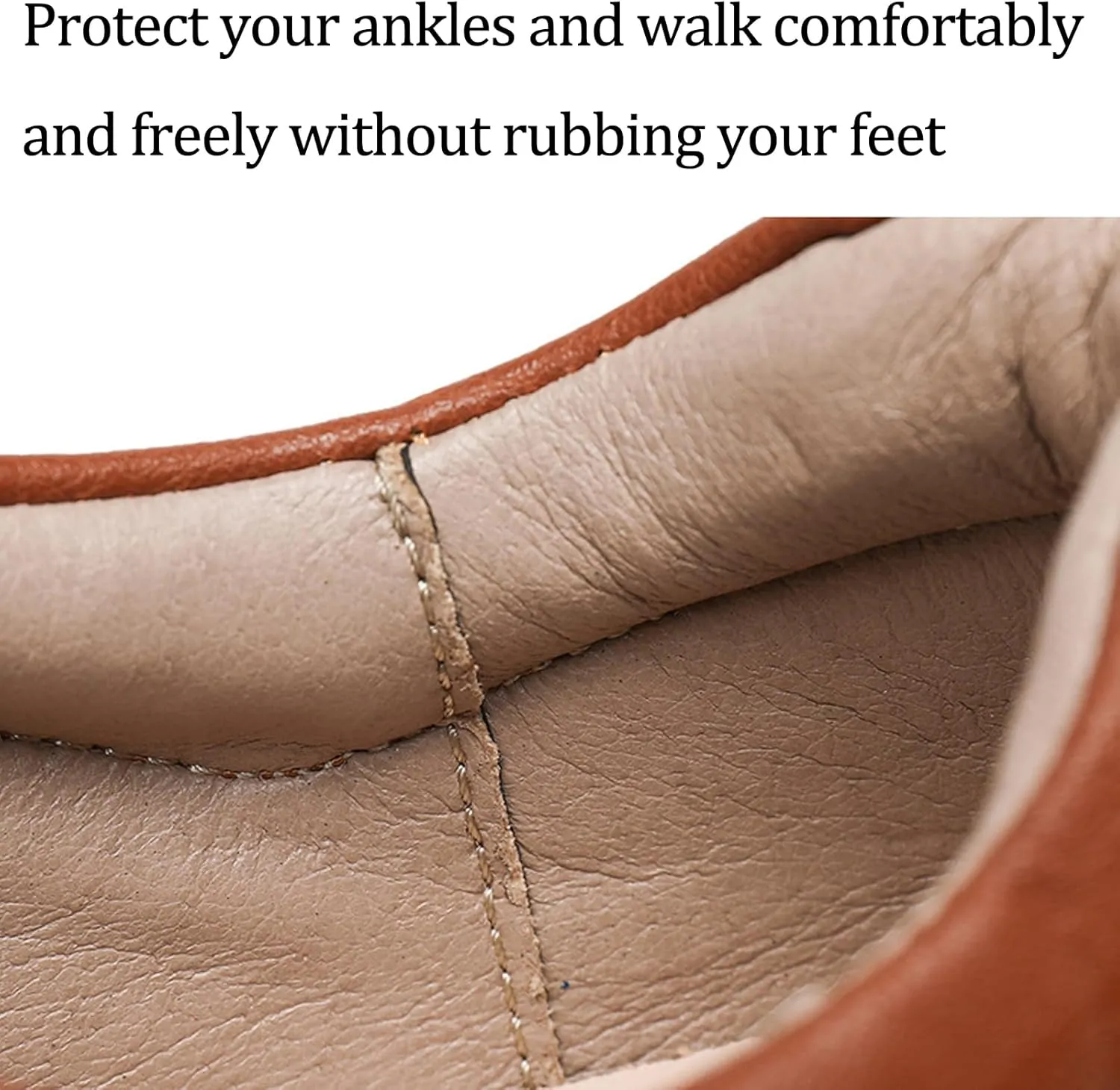 Men's Genuine Leather Lace up Casual Shoes Comfort Round Toe Lug Sole Handmade Loafers Outdoor Work Non Slip Driving Shoes