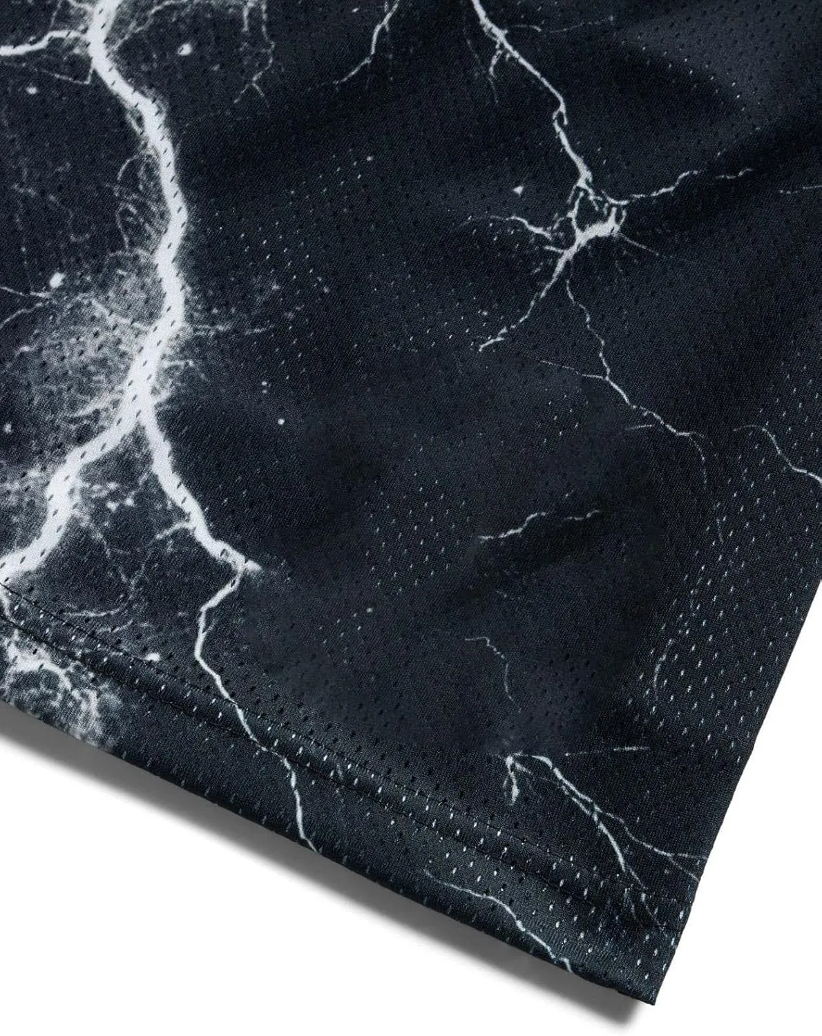 Men's Lightweight Graphic Print Mesh Basketball Shorts 4 Inch Gym Shorts for Hoops, Training & Streetwear with Drawstring