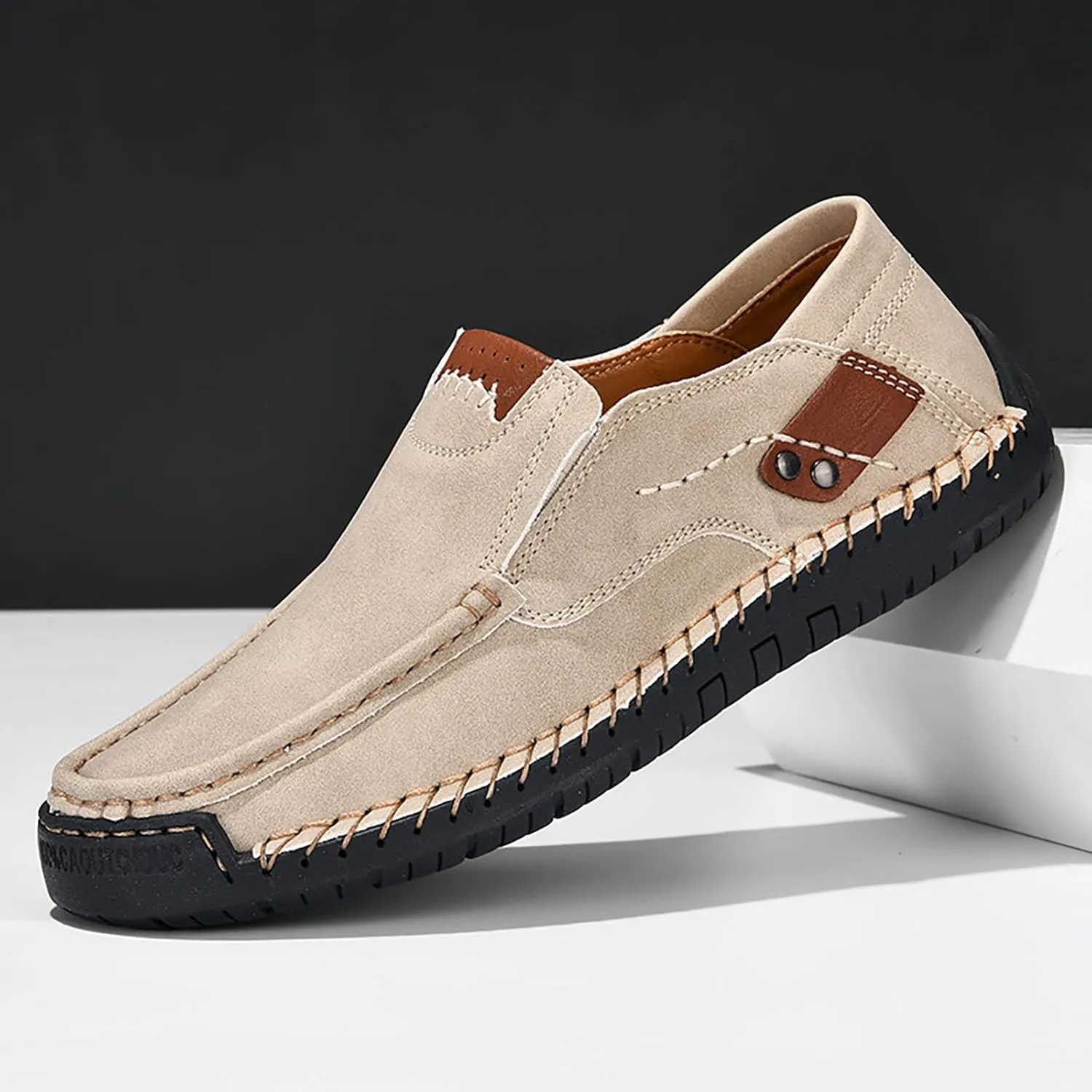 Mens Loafers Casual Slip on Shoes Business Lightweight Refreshing Classic Slippers Walking Driving