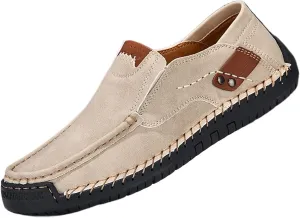 Mens Loafers Casual Slip on Shoes Business Lightweight Refreshing Classic Slippers Walking Driving