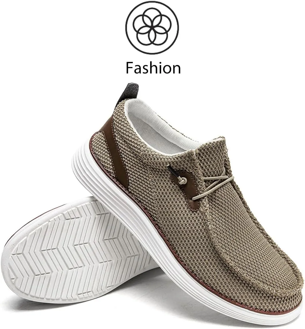 Mens Loafers Walking Slip on Boat Shoes Fashion Classcial Non Slip Sneakers Casual Comfortable Leisure Vintage Flat Shoes