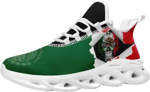 Men's Mexican Flag Sneakers Women's Lightweight Festivals Gift Mexico Unisex Running Sports Athletic Baseball Shoes