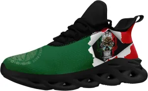 Men's Mexican Flag Sneakers Women's Lightweight Festivals Gift Mexico Unisex Running Sports Athletic Baseball Shoes