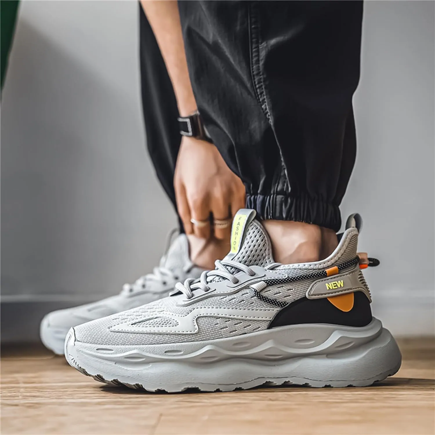 Mens Running Shoes Tennis Walking Shoes Chunky Sneakers Workout Casual Athletic Shoes