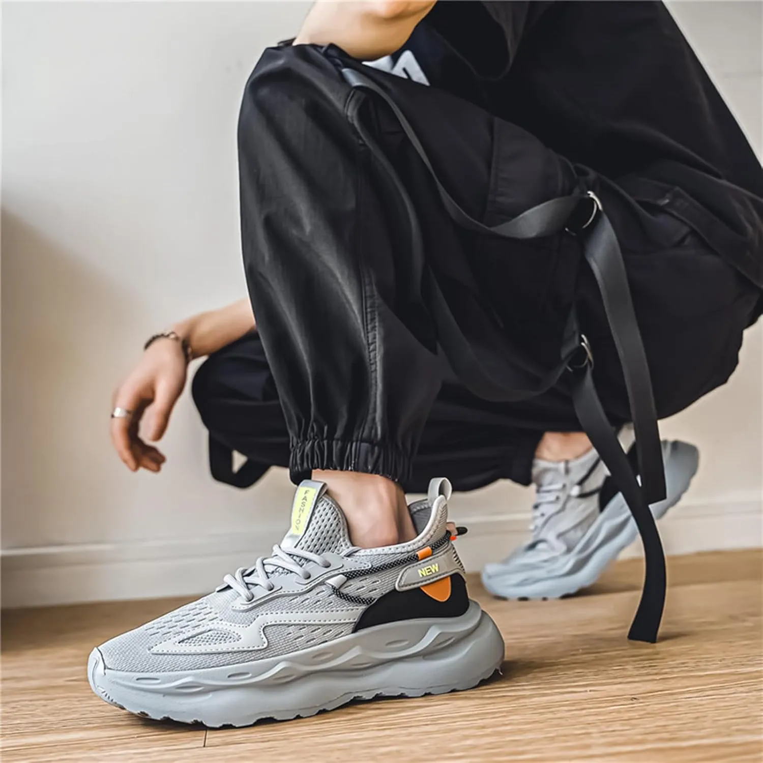 Mens Running Shoes Tennis Walking Shoes Chunky Sneakers Workout Casual Athletic Shoes