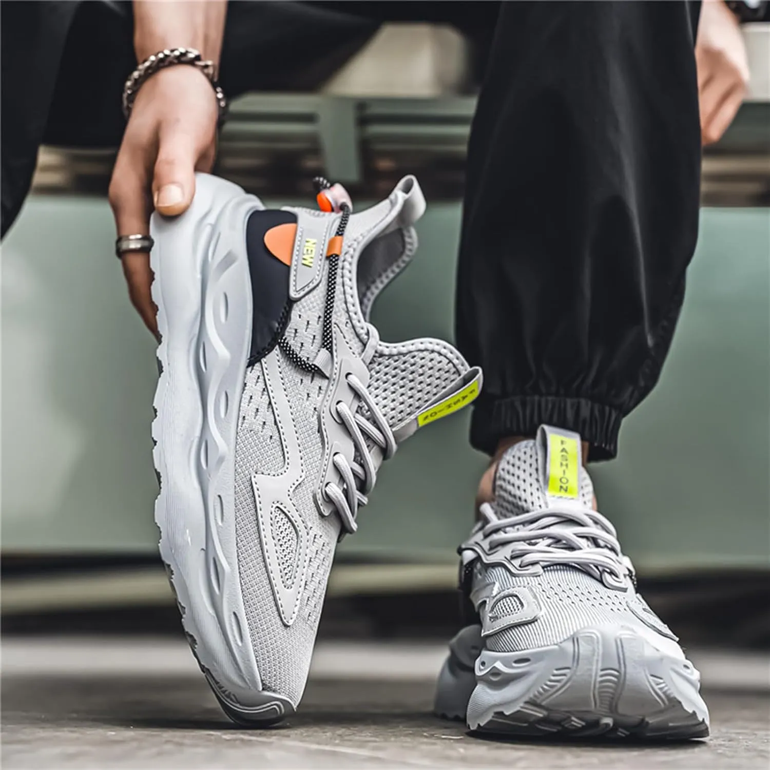 Mens Running Shoes Tennis Walking Shoes Chunky Sneakers Workout Casual Athletic Shoes
