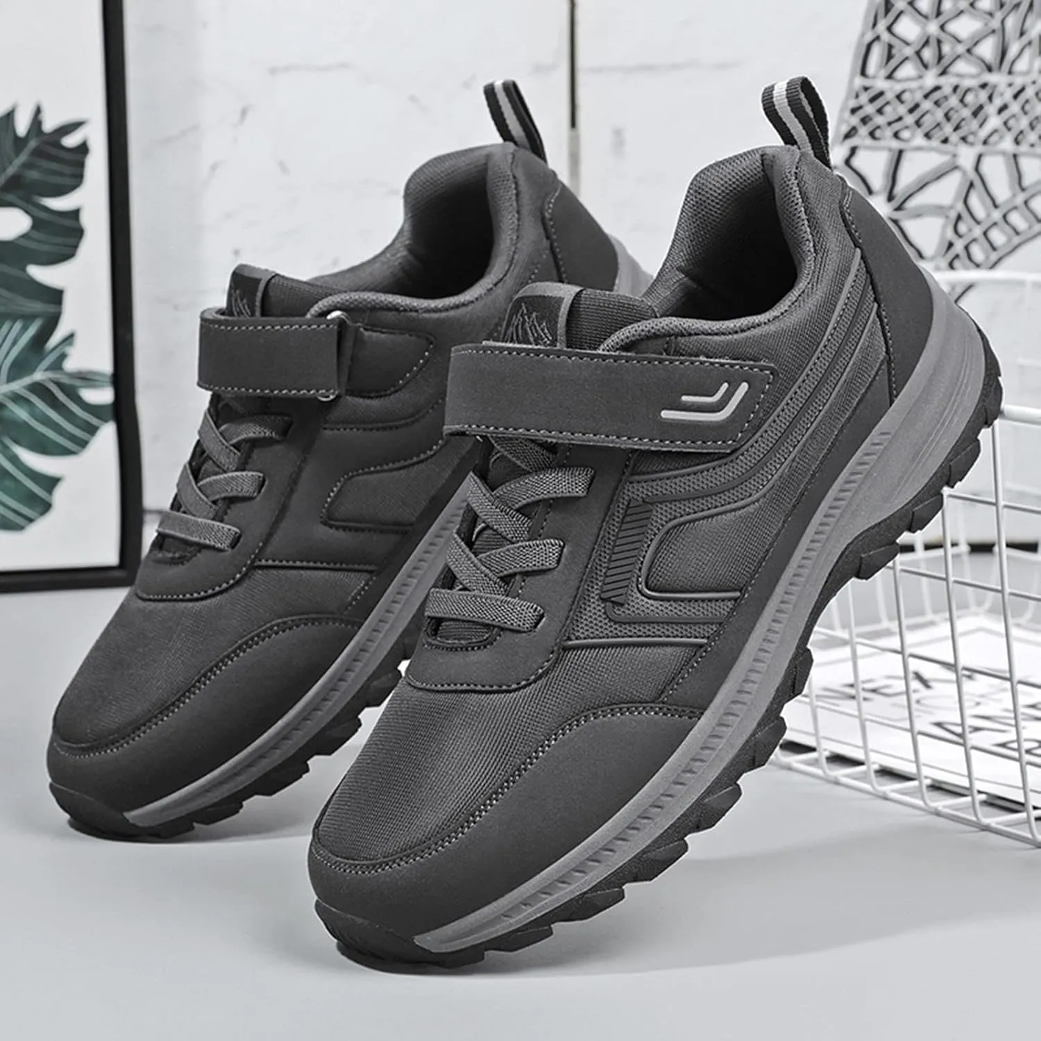 Men's Simple and Fashionable Flying Woven Round Head Solid Color Lightweight Breathable Soft Mens Sneaker Boots Casual