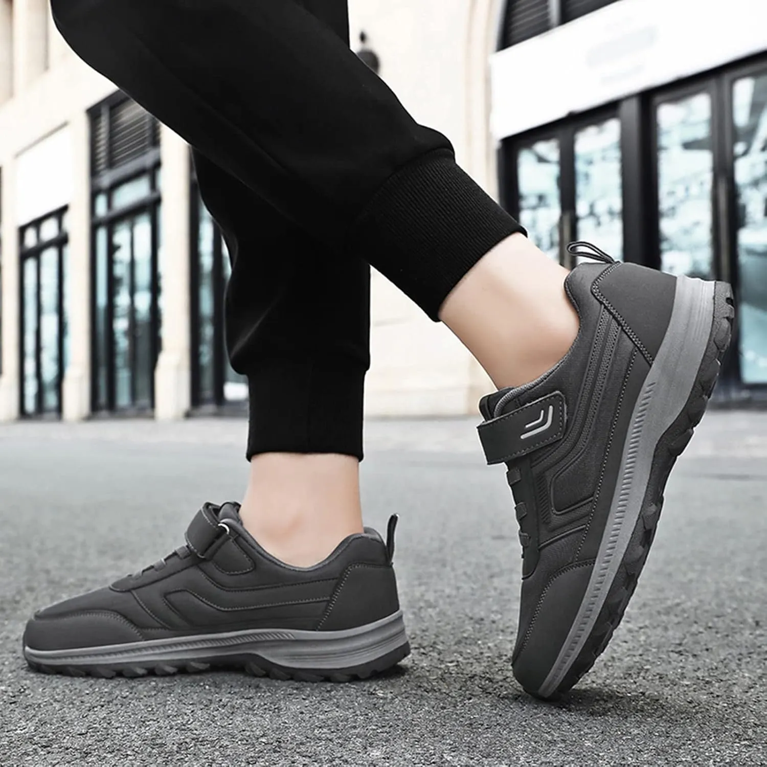 Men's Simple and Fashionable Flying Woven Round Head Solid Color Lightweight Breathable Soft Mens Sneaker Boots Casual