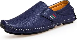 Men's Slip on Casual Shoes Comfort Fashion Loafers Driving Shoes for Men,Leisure Vintage Flat Walking Shoes,Arch Support Boat Shoes for Extra Cushioning