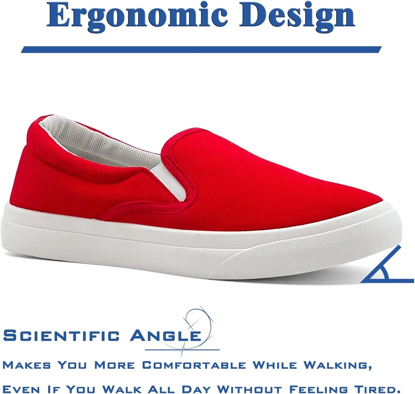 Men's Slip On Loafers Classic Canvas Shoes Casual Comfortable Flat Leisure Vintage Breathable Lightweight Dress Walking Sneakers