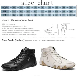 Men's Soft Cattle Leather Mid top Slip On Loafers Vintage Hand Stitching Lightweight Fashion Flat Ankle Chukka Boots