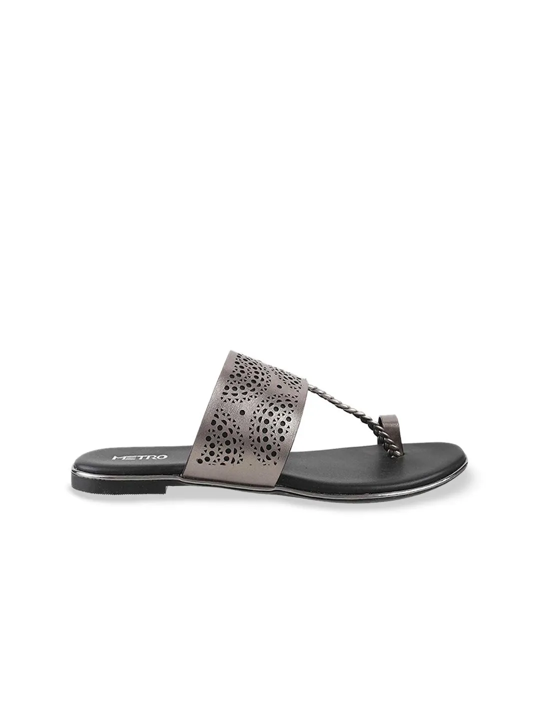 Metro Women Textured One Toe Flats