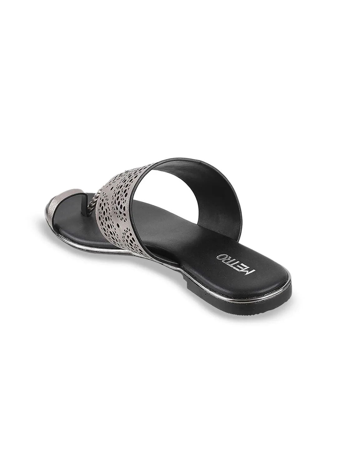 Metro Women Textured One Toe Flats