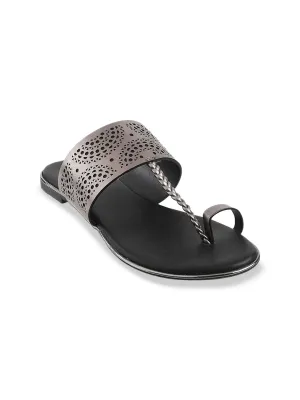 Metro Women Textured One Toe Flats