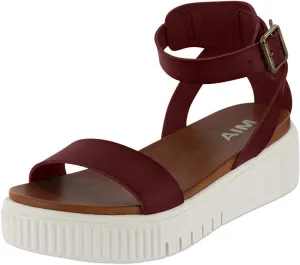 MIA Lunna Womens Open Toe Flatform Platform Sandals