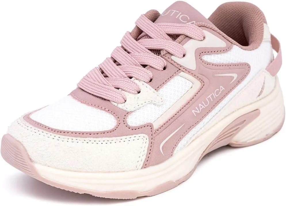 Nautica Kids Boys & Girls Athletic Sneakers - Chunky Cushion Heel Running & Hiking Shoes (Lace-Up/Bungee Slip-On) (Big Kid/Little Kid/Toddler)