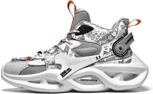 Niepce Inc Streetwear Fashion Men's Chunky Sneakers with Design