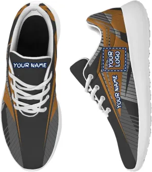 Non Slip Walking Shoes, Custom Sneaker with Your Team Logo/Name,Unisex Lightweight Athletic Gym Running Shoes