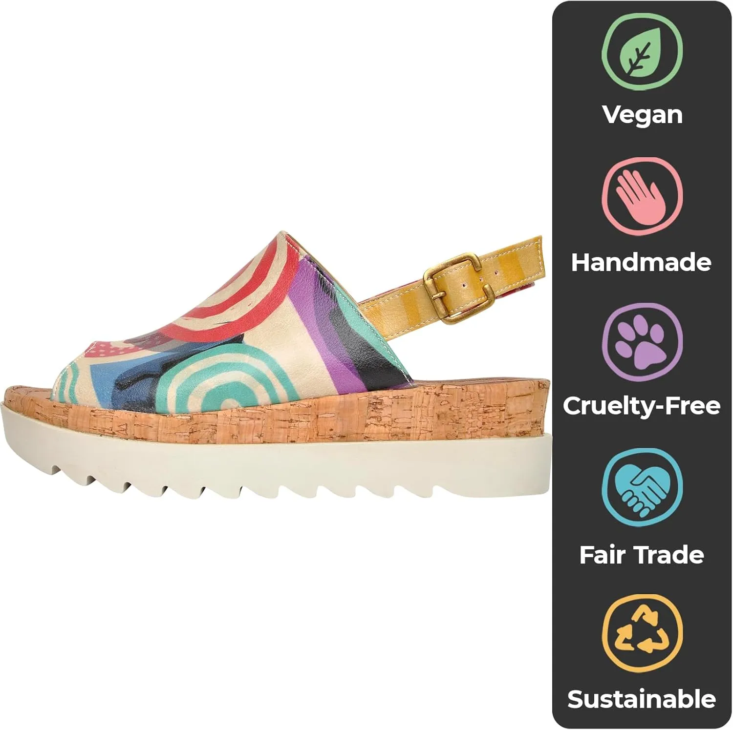 Platform Sandals Women - Vegan and Handmade Wedge Sandals for Women