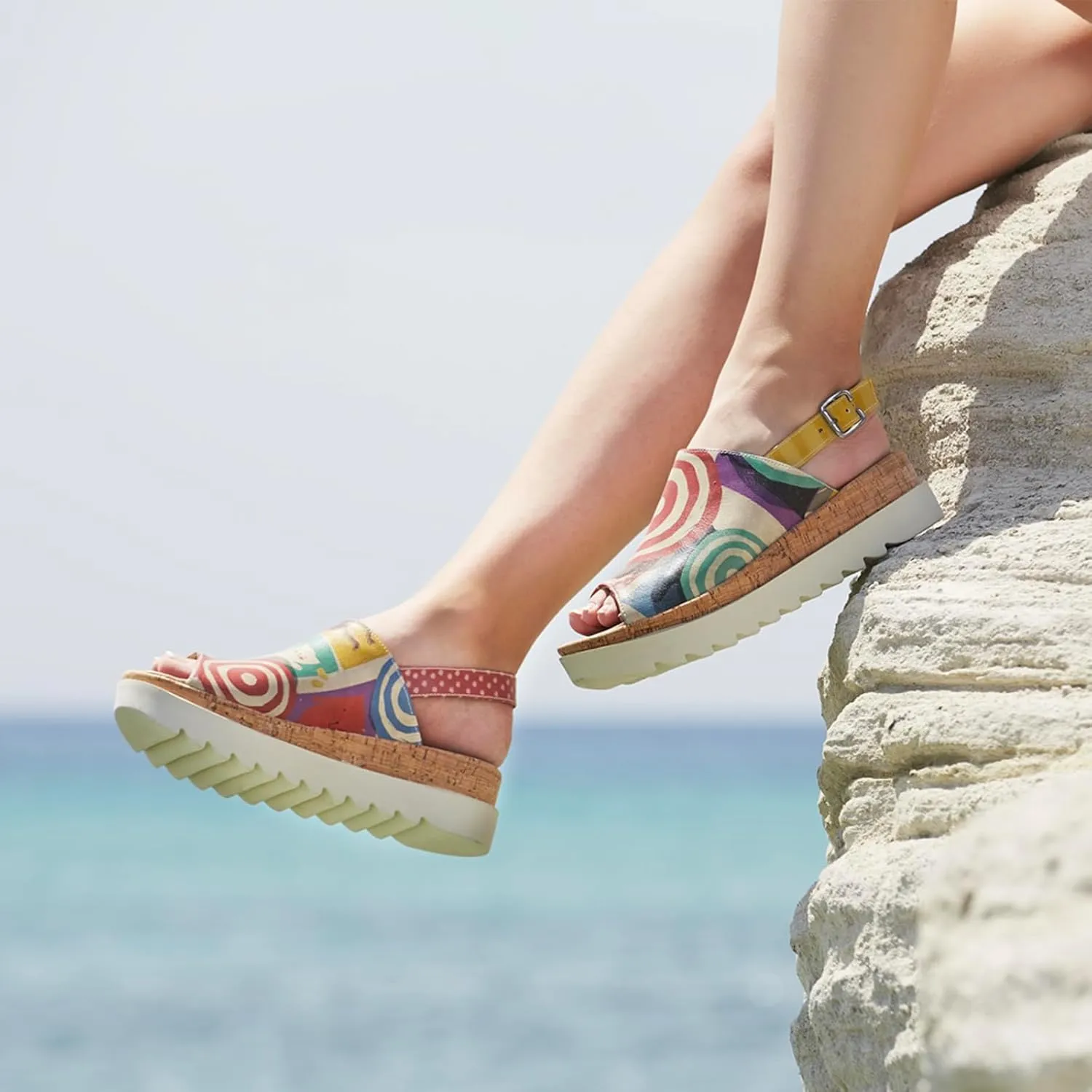 Platform Sandals Women - Vegan and Handmade Wedge Sandals for Women