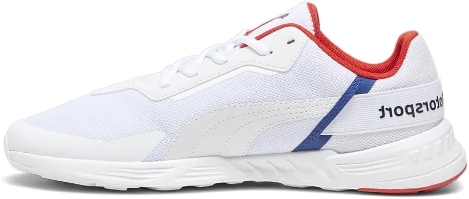 Puma Mens BMW MMS Tiburion Logo Lace Up Sneakers Shoes Casual - White