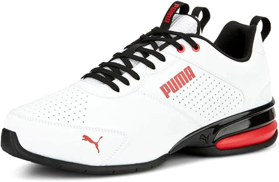 Puma Mens Tazon Advance Bold Running Sneakers Shoes - White