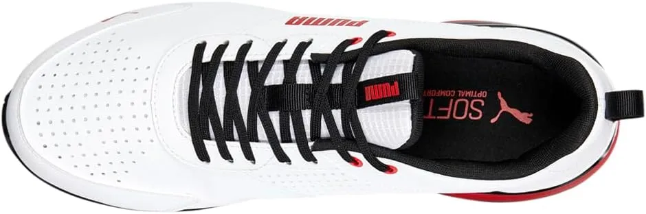 Puma Mens Tazon Advance Bold Running Sneakers Shoes - White